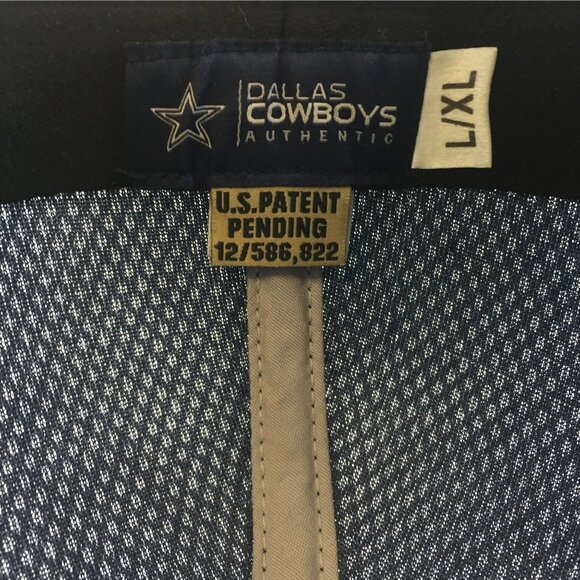 Dallas Cowboys Authentic Mens L/XL Fitted Baseball Cap Flex Navy & Gray - Picture 4 of 7